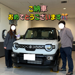 クロスビーご納車おめでとうございます☆
